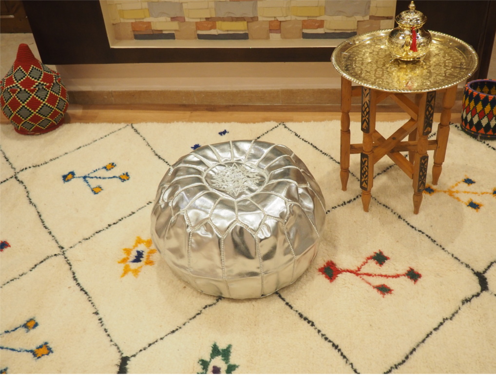 Moroccan ٍSilver Pouf